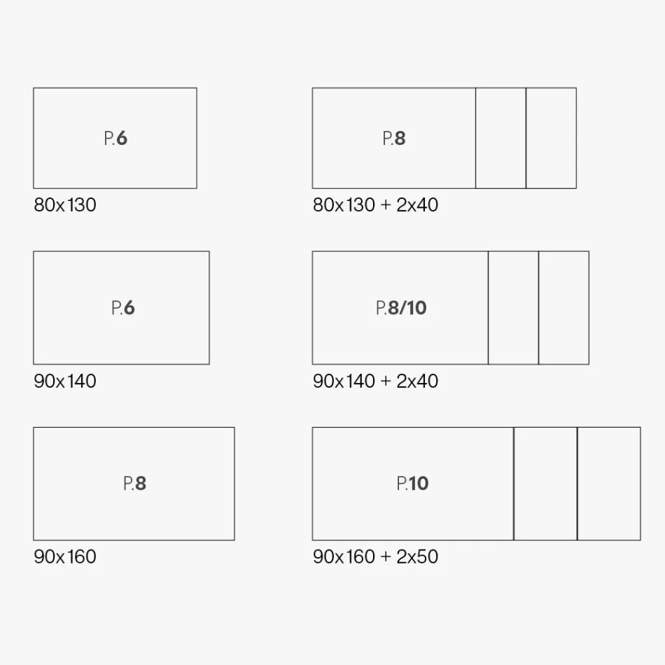 Ausziehbarer Tisch mit Melaminplatte und Metallgestell - Ariel Viadurini