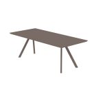 Ausziehbarer Gartentisch aus verzinktem Stahl Made in Italy - Brienne Viadurini