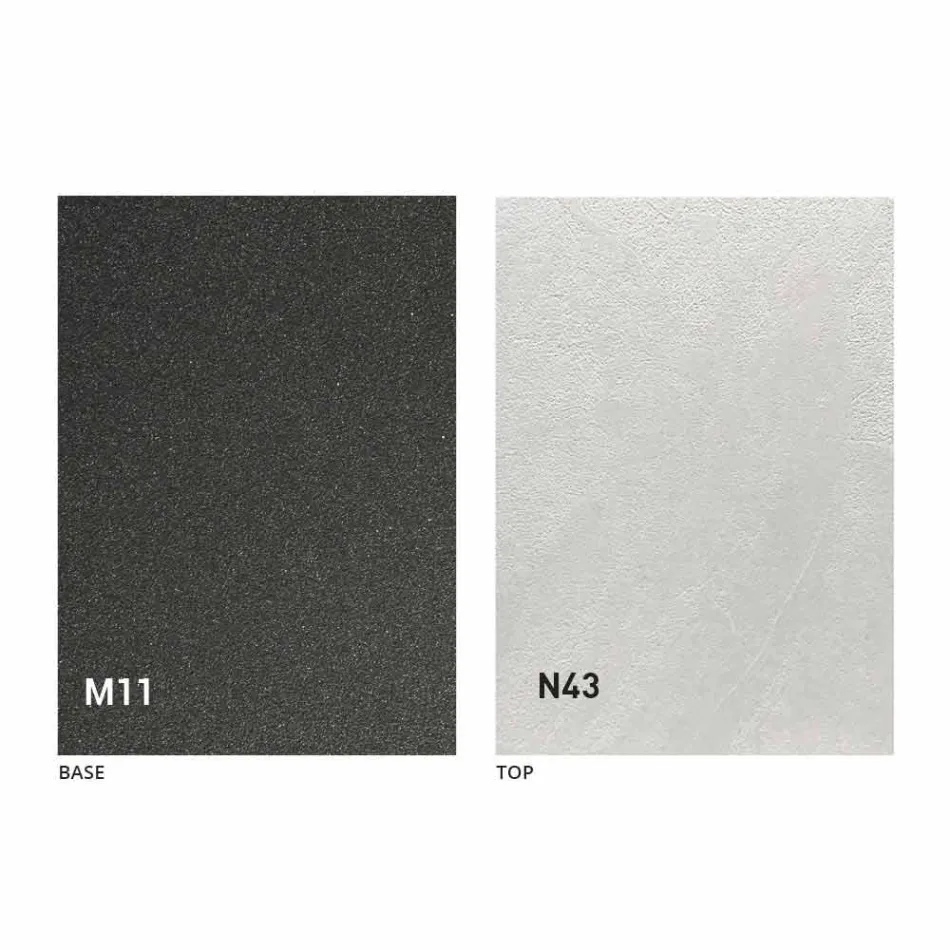 Ausziehbarer Esstisch aus Holz und Metall bis zu 280 cm - Gallotto Viadurini