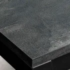 Ausziehbarer Wohnzimmertisch mit Melaminplatte und Metallbeinen - Shaila Viadurini