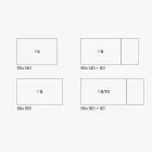 Ausziehbarer Wohnzimmertisch aus Melamin Made in Italy - Ondine Viadurini