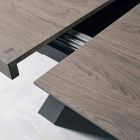 Ausziehbarer Designtisch aus Eichenholz made in Italy Zerba Viadurini