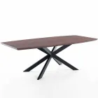 Ausziehbarer Designtisch aus MDF und Metall, Torquato Viadurini