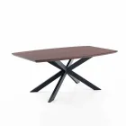 Ausziehbarer Designtisch aus MDF und Metall, Torquato Viadurini