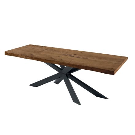 Ausziehbarer Tisch für bis zu 14 Sitzplätze aus furniertem Holz, hergestellt in Italien – Grotta Viadurini