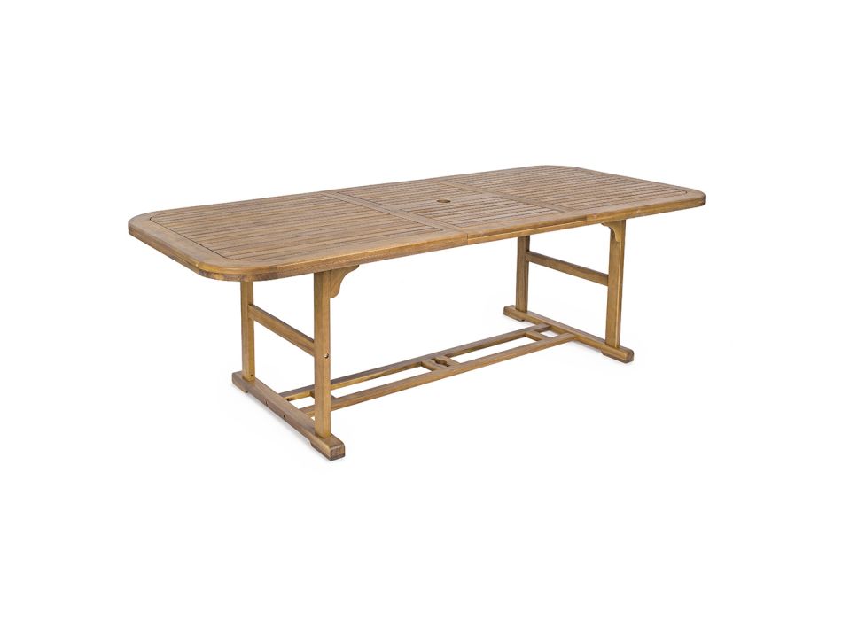 Ausziehbarer Gartentisch aus Holz bis zu 240 cm, von Design – Roxen Viadurini