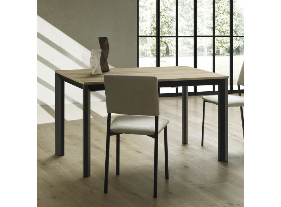 Ausziehbarer Tisch bis 240 cm aus Aluminium und HPL Made in Italy - Filiberto