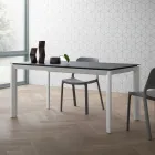 Ausziehbarer Tisch bis 240 cm Platte aus Laminam Made in Italy - Filiberto Viadurini