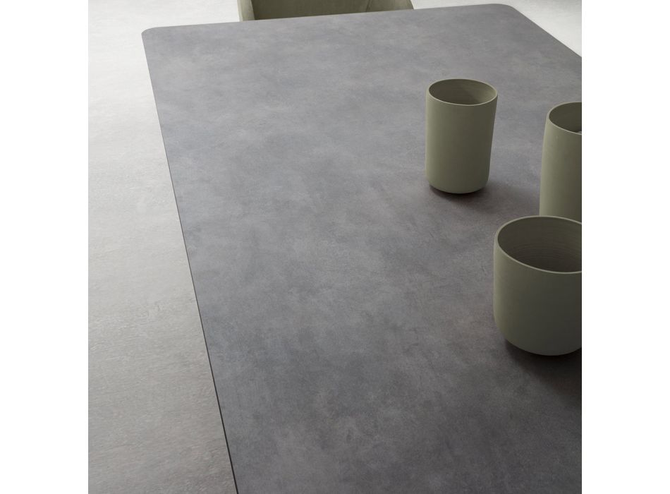 Ausziehbarer Tisch bis 300 cm Metallbasis Made in Italy - Bastiano Viadurini