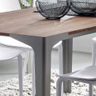 Ausziehbarer Tisch Bis zu 222 cm in HPL Holzoptik Made in Italy - Vulcano Viadurini