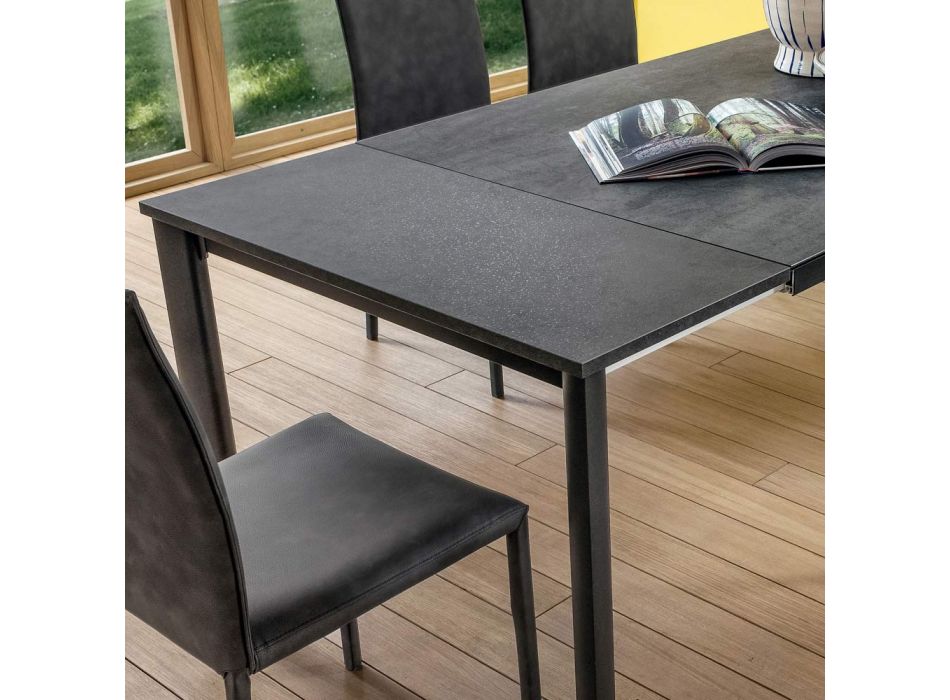 Ausziehbarer Tisch Bis zu 240 cm mit Laminamplatte Made in Italy - Maltesisch Viadurini