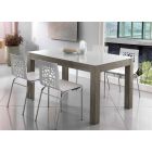Ausziehbarer Tisch bis zu 270 cm aus Glas und Eschenholz Made in Italy - Homer Viadurini