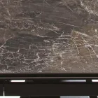 Ausziehbarer Tisch bis 280 cm aus Stahl und mattem Keramikglas - Viterbo Viadurini