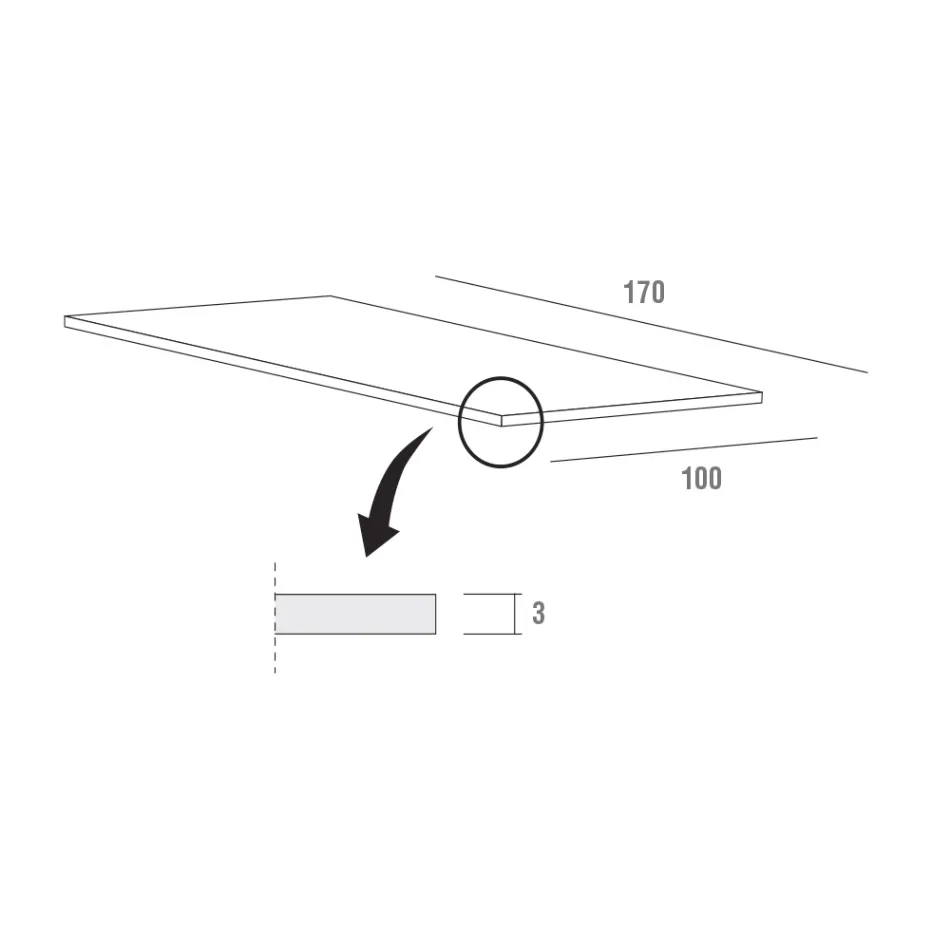 Ausziehbarer Tisch Bis zu 280 cm in Fenix Made in Italy, Precious - Aresto Viadurini