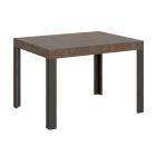 Ausziehbarer Tisch bis 284 cm aus Holz und Eisen, hergestellt in Italien – Ozean Viadurini