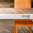 Ausziehbarer Tisch bis zu 300 cm modernes Design in Oky Melamin Viadurini