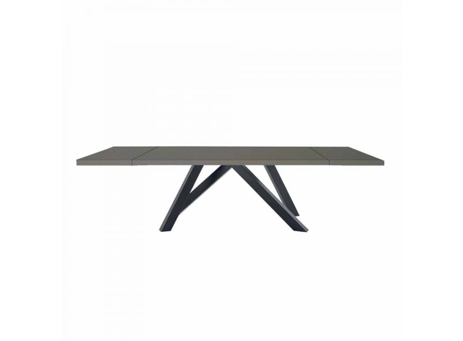 Ausziehbarer Tisch bis 300 cm aus Fenix und Stahl Made in Italy - Settimmio Viadurini