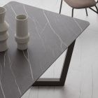 Ausziehbarer Tisch bis zu 300 cm aus geschichtetem HPL Made in Italy - Bastiano Viadurini