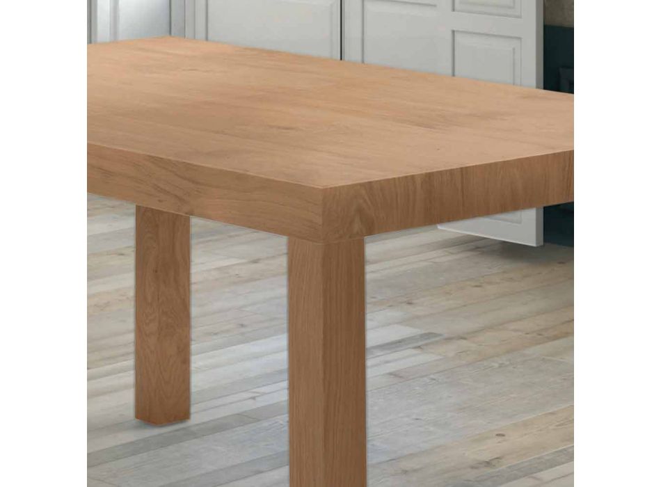 Ausziehbarer Tisch bis zu 470 cm aus Furnierholz Made in Italy – Gordito Viadurini