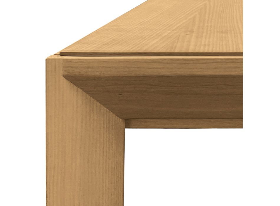 Ausziehbarer Tisch aus massivem Eschenholz, hergestellt in Italien – Judit Viadurini