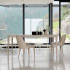 Ausziehbarer Tisch in natürlichen grauen Nussbaum modernes Design Matis Viadurini