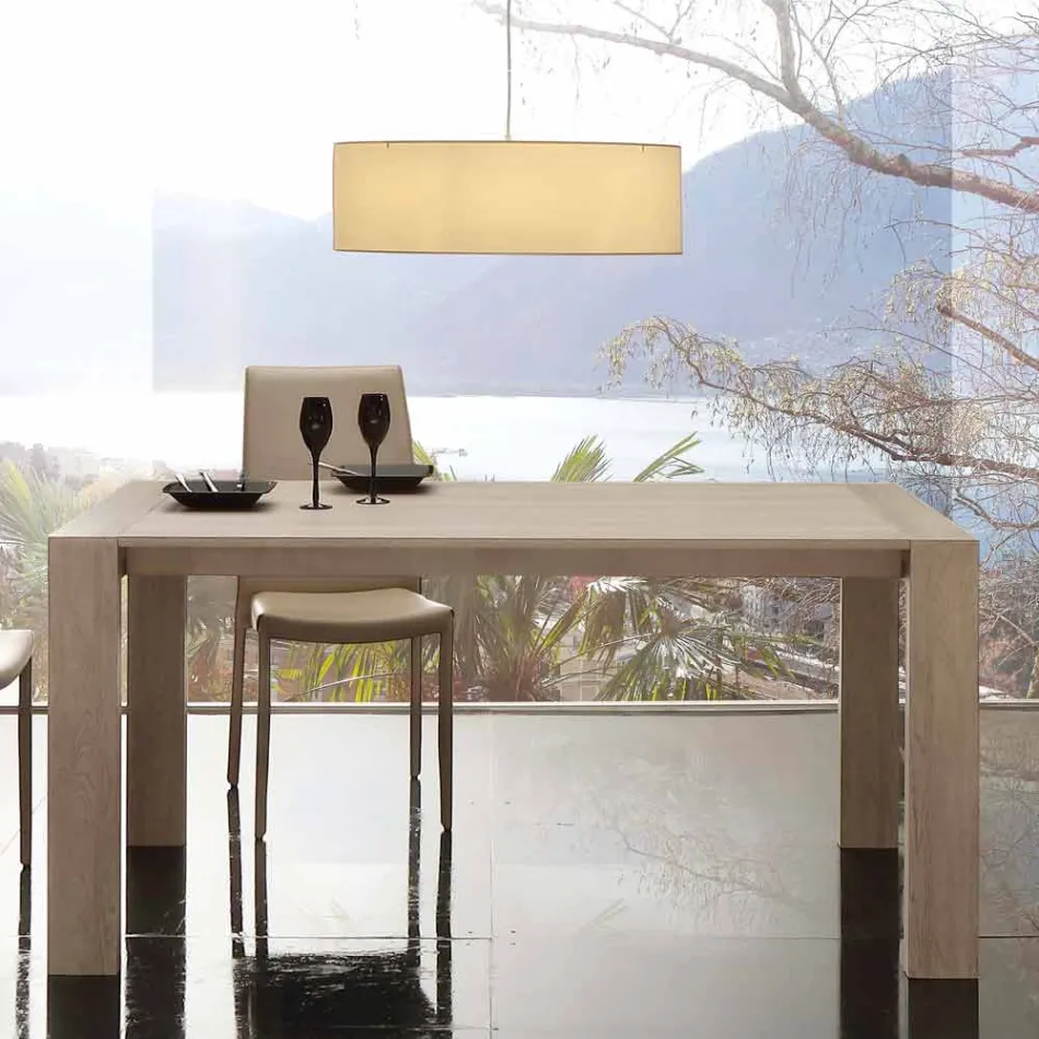 Ausziehbarer Tisch aus Melamin MDF und moderner Jesi Viadurini