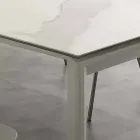 Moderner ausziehbarer Tisch mit Keramikglasplatte Philadelphia Viadurini