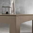 Ausziehbarer moderner Tisch aus Eschenholz hergestellt in Italien Leffe Viadurini