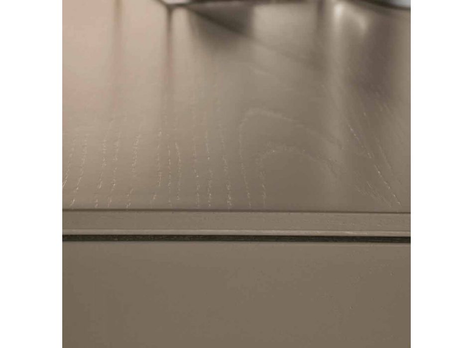 Ausziehbarer moderner Tisch aus Eschenholz hergestellt in Italien Leffe Viadurini