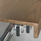 Moderner ausziehbarer Tisch aus Eschenholz hergestellt in Italien Parre Viadurini