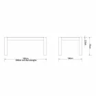 Moderner Ausziehtisch in Eiche massiv, L180 / 280xP100cm, Jacob Viadurini