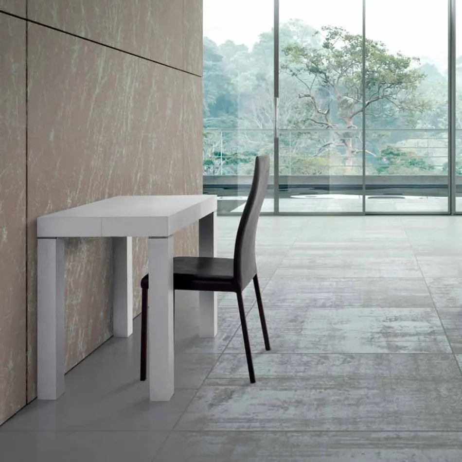 Ausziehbarer Konsolentisch bis 325 cm aus Laminat Made in Italy – Gordito Viadurini