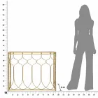 Rechteckiger Konsolentisch aus Eisen im modernen Design - Karine Viadurini