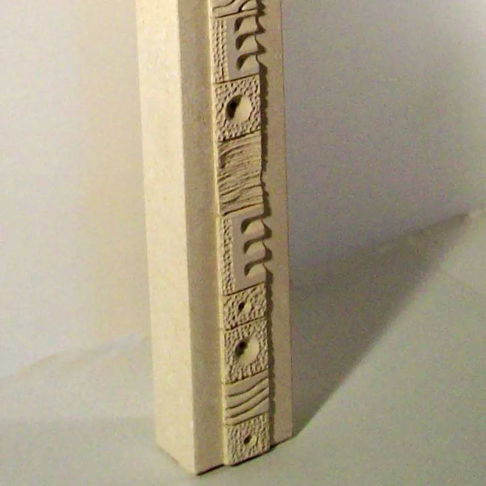 Erweitern von rechteckigem Konsole Stein und Kristall Design Abydos Viadurini