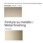 300 cm Glastisch mit Metallgestell, hergestellt in Italien – Design: Lunaria Viadurini