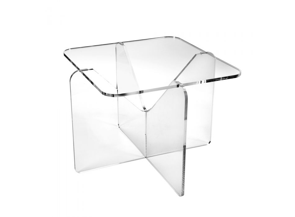 Design Couchtisch aus transparentem oder geräuchertem Plexiglas - Draco Viadurini