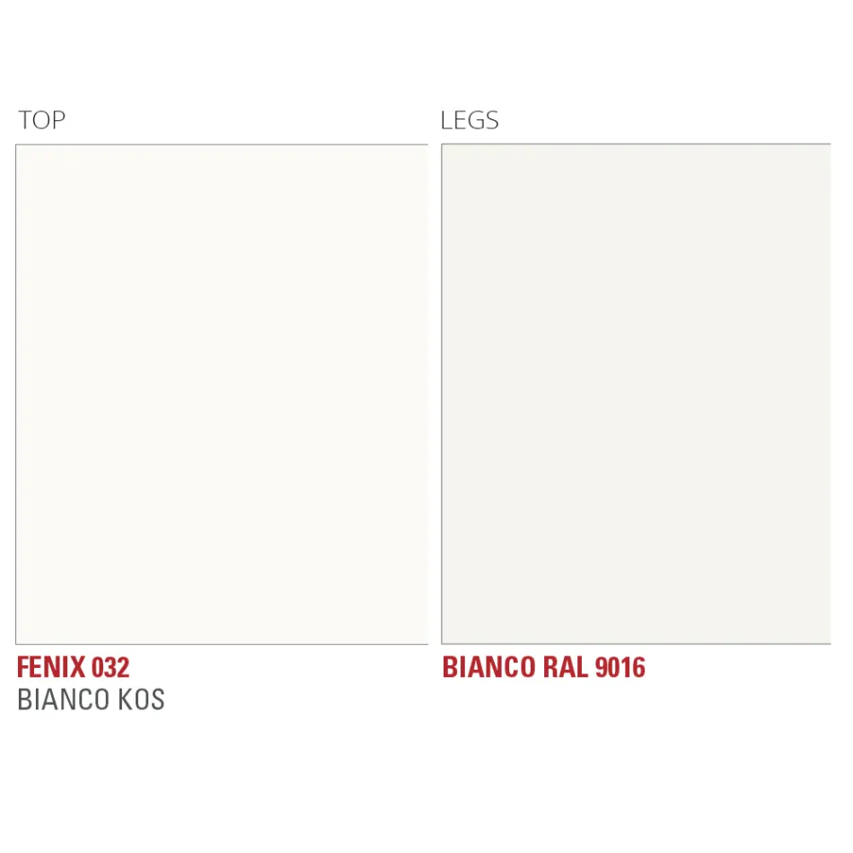 Küchentisch mit Fassplatte aus Fenix Made in Italy, Luxus – Lingotto Viadurini