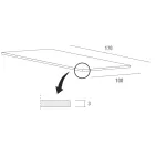 Küchentisch aus Fenix und Weißmetall von Qualität Made in Italy - Carlino Viadurini