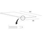 Küchentisch aus Fenix und Weißmetall von Qualität Made in Italy - Carlino Viadurini