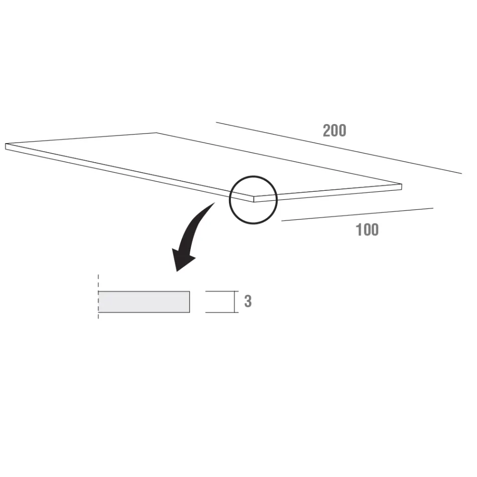 Küchentisch aus Fenix und Weißmetall von Qualität Made in Italy - Carlino Viadurini