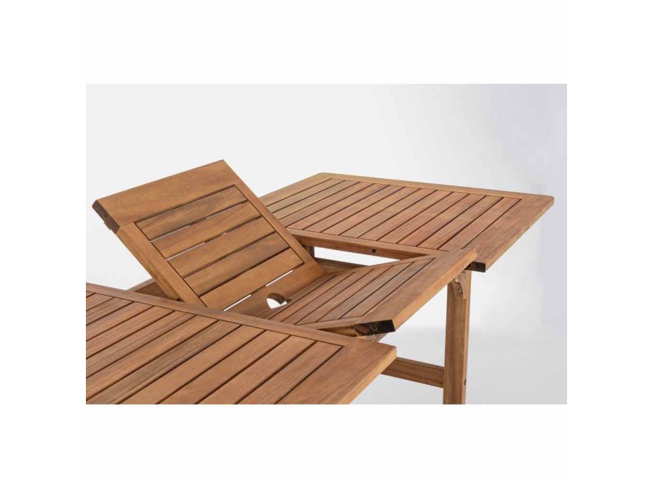 Ausziehbarer Tisch im Freien Bis zu 160 cm in Akazienholz - Wolke