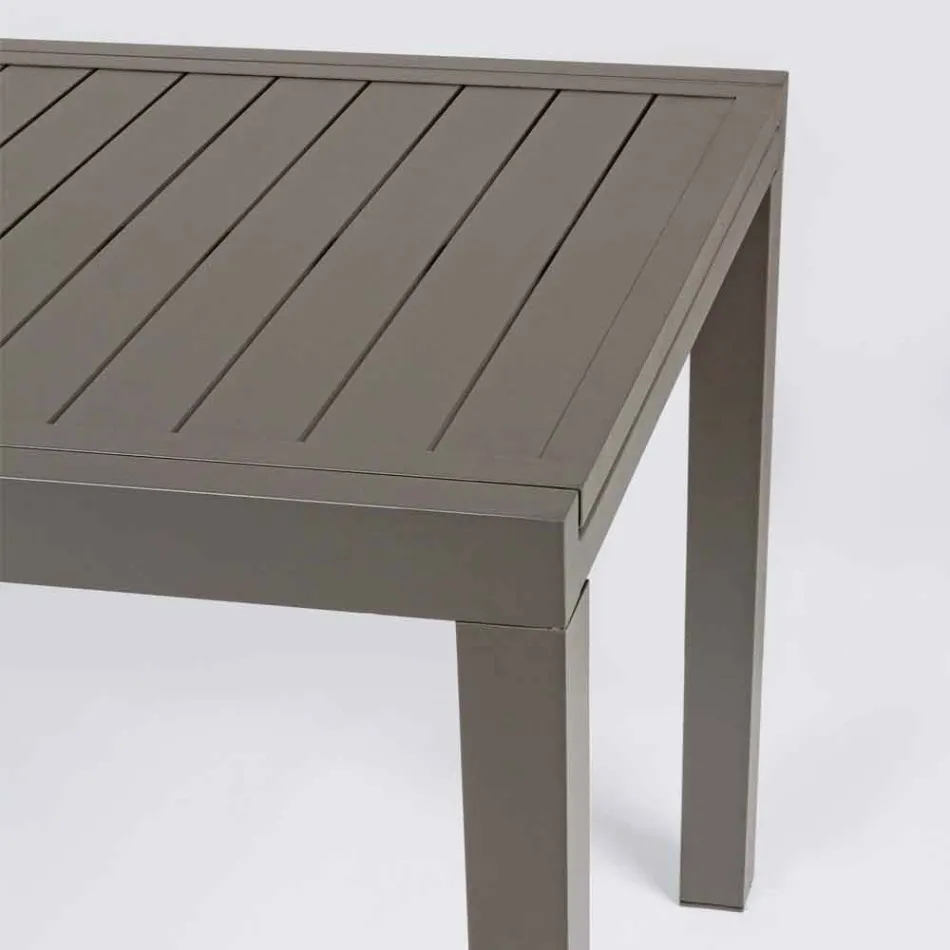 Ausziehbarer Outdoor-Tisch bis 240 cm in Aluminium, Homemotion - Arold Viadurini