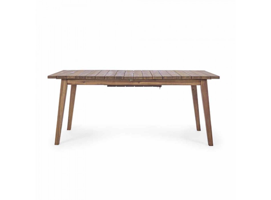 Ausziehbarer Tisch im Freien Bis zu 240 cm in Akazienholz - Howard
