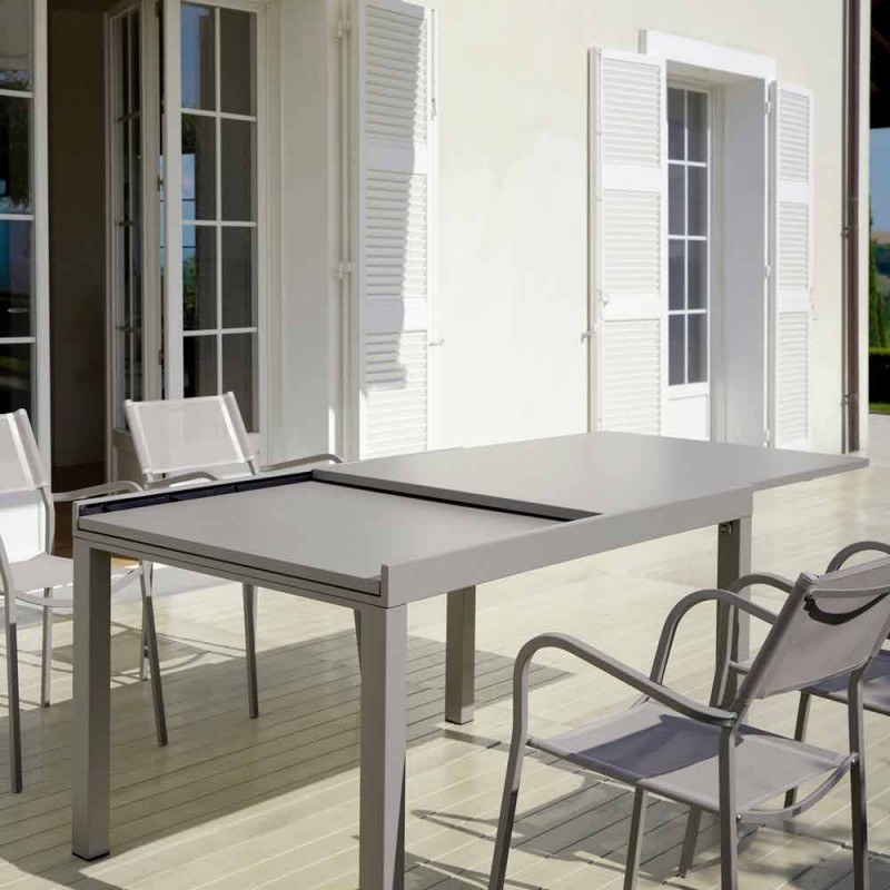 Ausziehbarer Tisch für den modernen Außenbereich Made in Italy