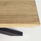 Ausziehbarer Outdoor-Tisch bis 300 cm in Teak, Homemotion – Selenia Viadurini