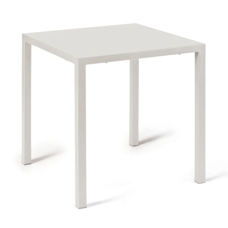 Outdoor-Tisch mit Gestell aus verzinktem Stahl Made in Italy - Azul Viadurini