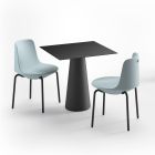 Moderner Outdoor-Tisch aus HPL und mattem Polyethylen, hergestellt in Italien – Forlina Viadurini