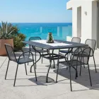 180 cm langer Gartentisch aus Metallgeflecht, hergestellt in Italien - Lirion Viadurini