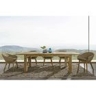 Ausziehbarer Gartentisch bis 260 cm in Holz, 8 Sitzplätze Homemotion - Gismondo Viadurini