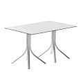 Luxus-Gartentisch aus Aluminium und Weiß Hpl oder Gunmetal - Filomena